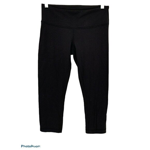 Lululemon Pants - LULULEMON Black 21” Cropped Leggings Skinny Fit Size M/6 A1
